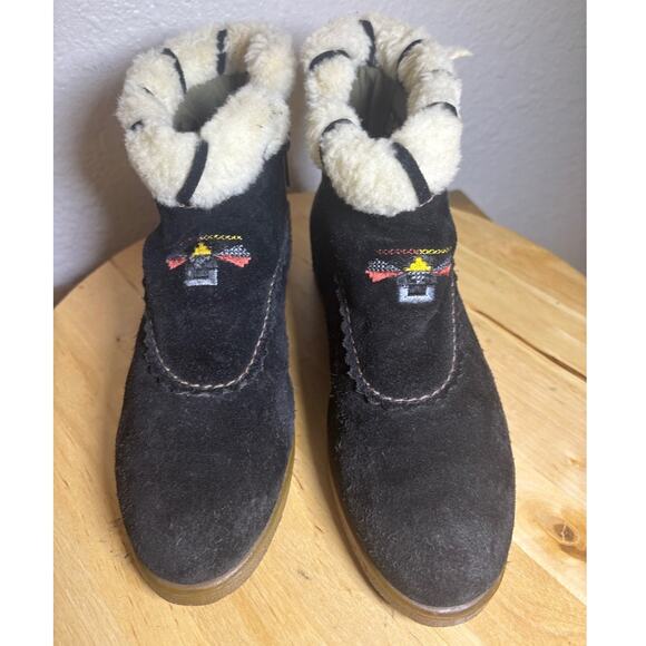 Tecnica made in Italy suede ankle booties size 37/ 6 -6.5 - Picture 7 of 11